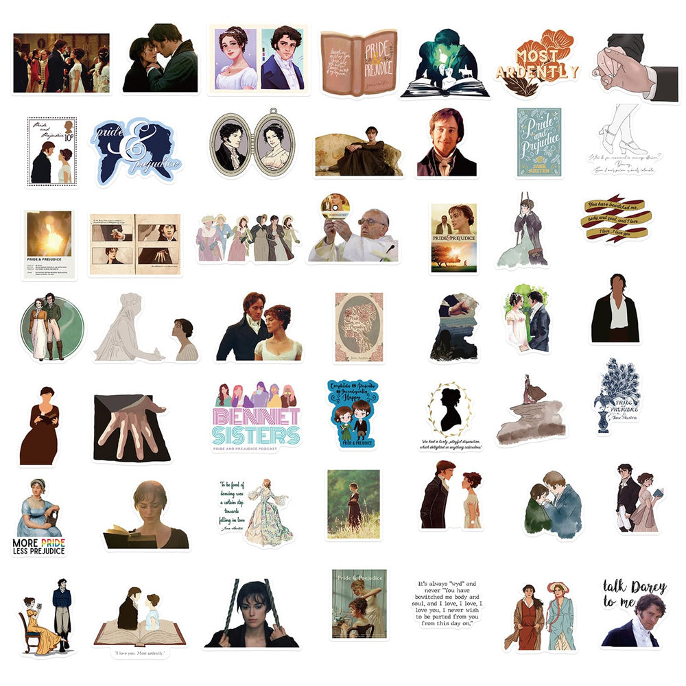 Showsup Pride and Prejudice stickers on phone add character and easy identification