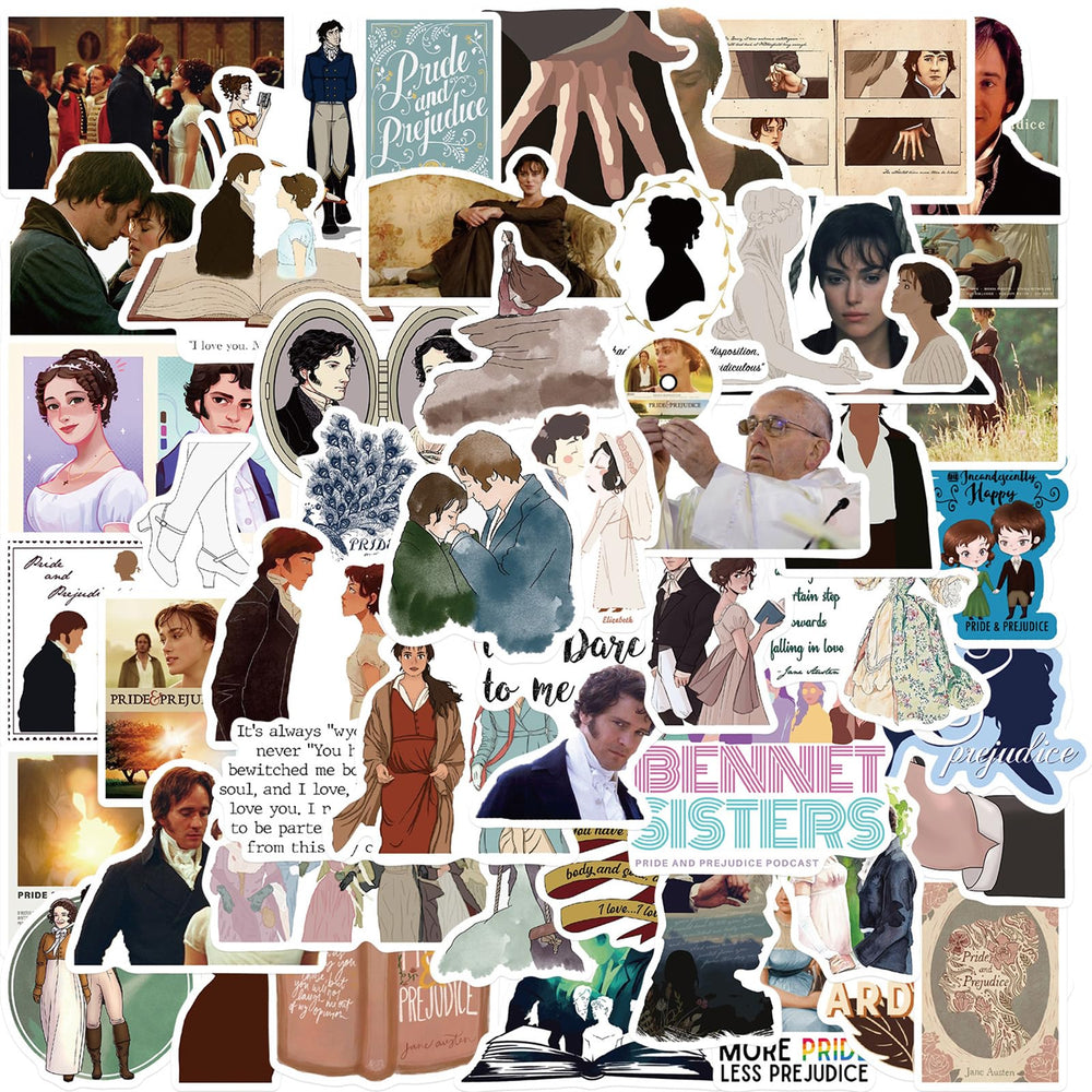 Showsup Pride and Prejudice stickers on water bottle add color and personalization