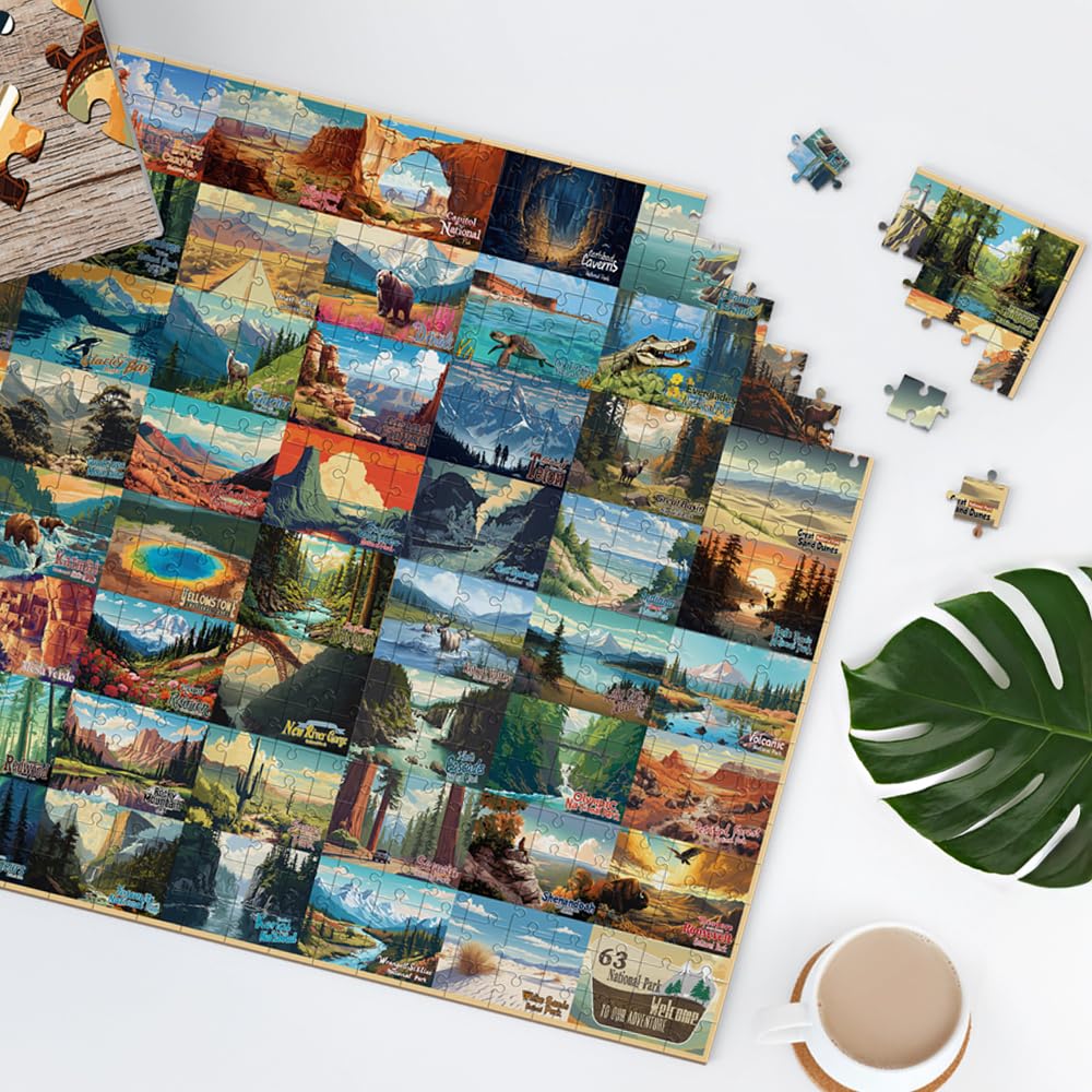 SHOXREM National Parks puzzle HD print detail showcasing vivid nature scene