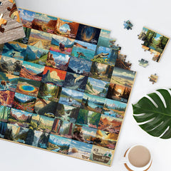 SHOXREM National Parks puzzle HD print detail showcasing vivid nature scene