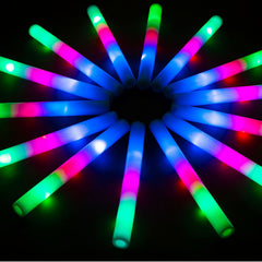 SHQDD 28-piece LED foam glow sticks pack illuminates parties with vibrant color