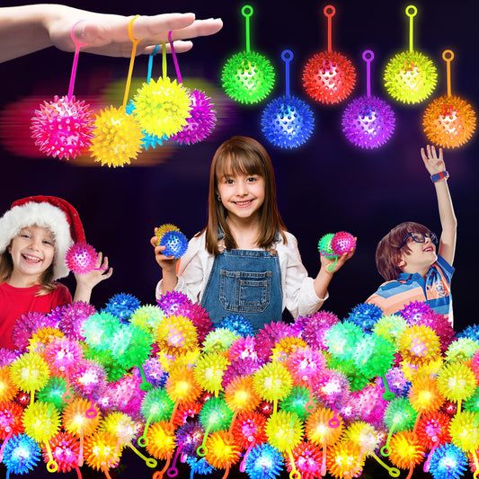 SHQDD glow bouncy ball greenβbright color for night play and party visuals.