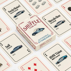 Original Shuffle Club artwork delivering bold aesthetics on every card.