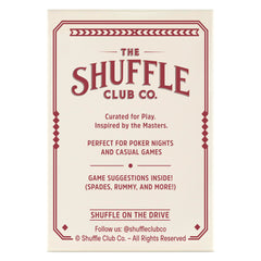 Premium cardstock with a clean finish for smooth shuffles and durability.