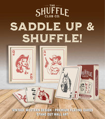Shuffle Club Western back design complementing the overall theme