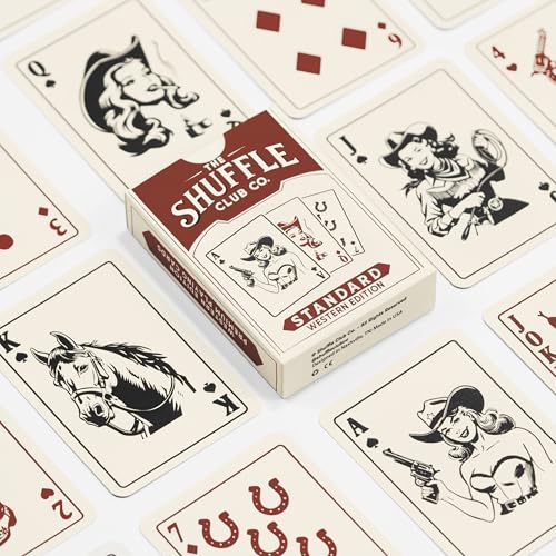 Shuffle Club Western court cards with intricate artwork for collectors and players