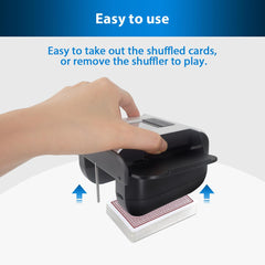 ShuffleBox S1 quiet shuffling reduces noise at the table.