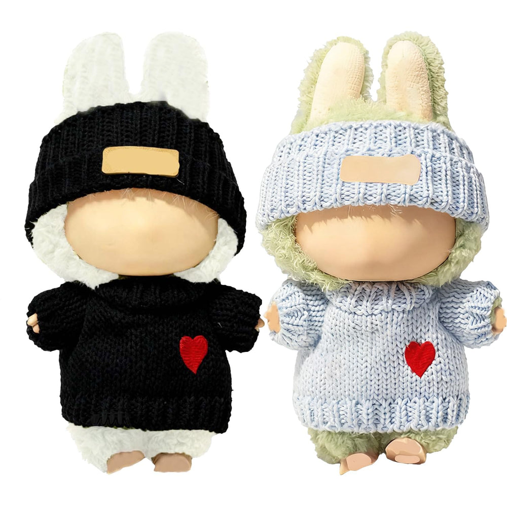 SHUOXUKE doll clothes 17cm/15cm blue and black outfits for dolls' stylish photoshoots