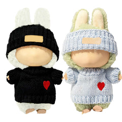 SHUOXUKE doll clothes 17cm/15cm blue and black outfits for dolls' stylish photoshoots