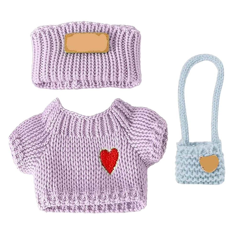 SHUOXUKE purple hat for 17cm dolls, charming accessory
