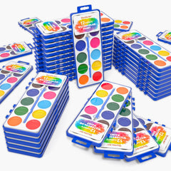 Shuttle Art 60-pack watercolor case with vibrant colors for classroom painting