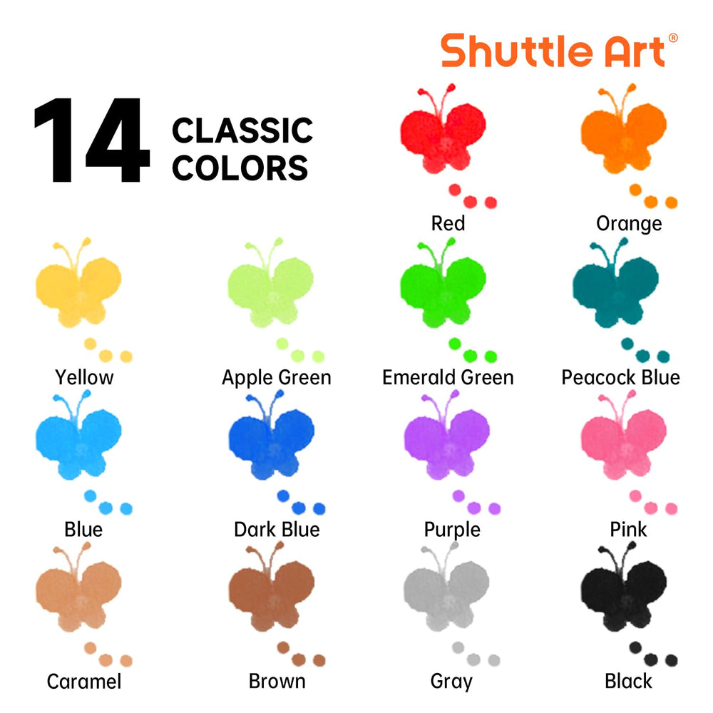 Shuttle Art bingo daubers with 20 patterns spark imaginative painting sessions.