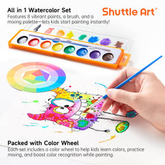 Shuttle Art color wheel guide for color mixing practice