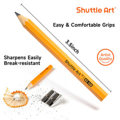 Shuttle Art HB golf pencil pre-sharpened ready to use for lessons