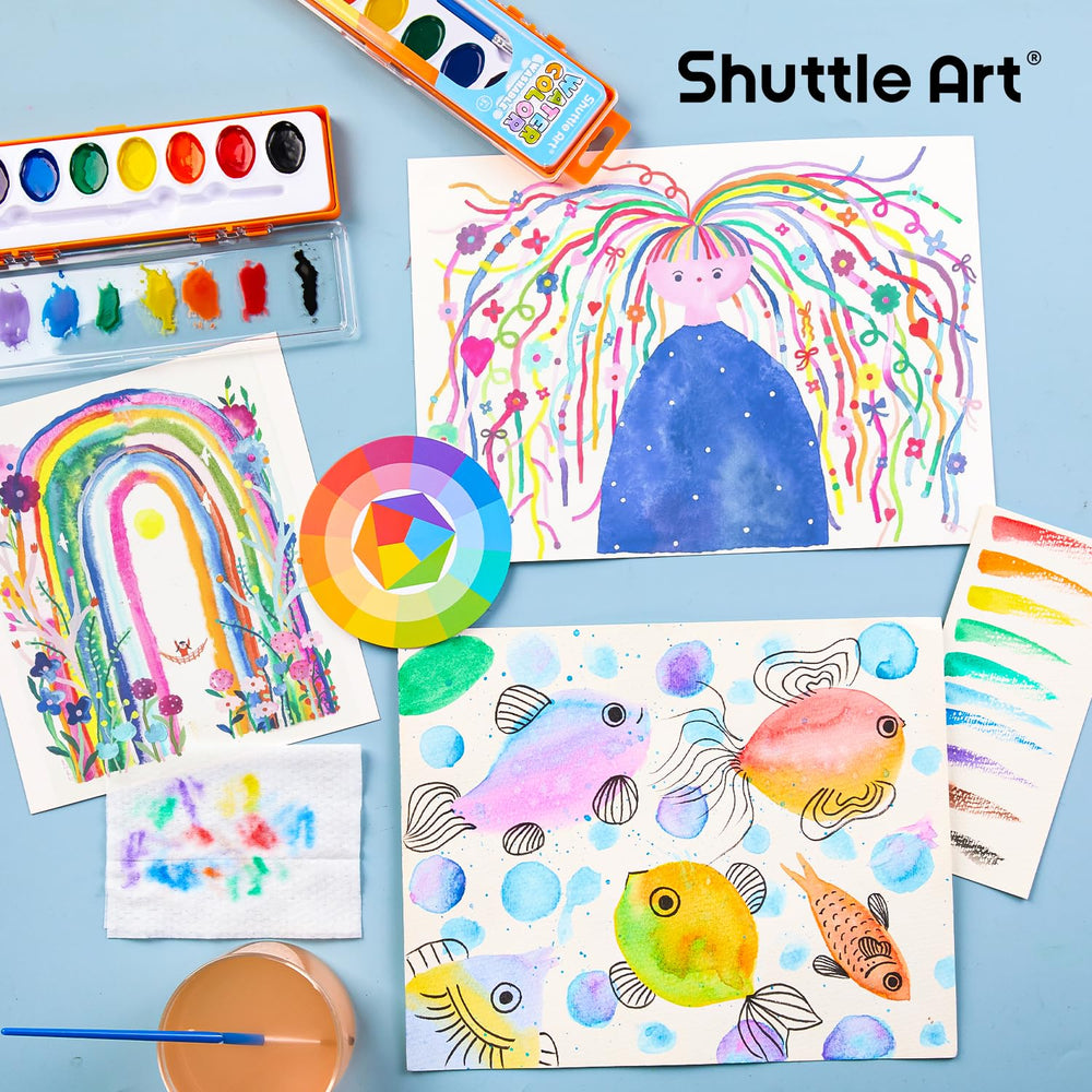 Shuttle Art kid-safe paints certified non-toxic for classrooms