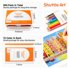 Shuttle Art non-toxic pencils safe for children.