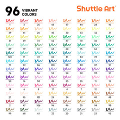 Shuttle Art detachable pen holder keeps markers organized and ready.