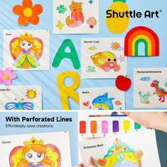 Shuttle Art princess-themed pages encourage creative coloring
