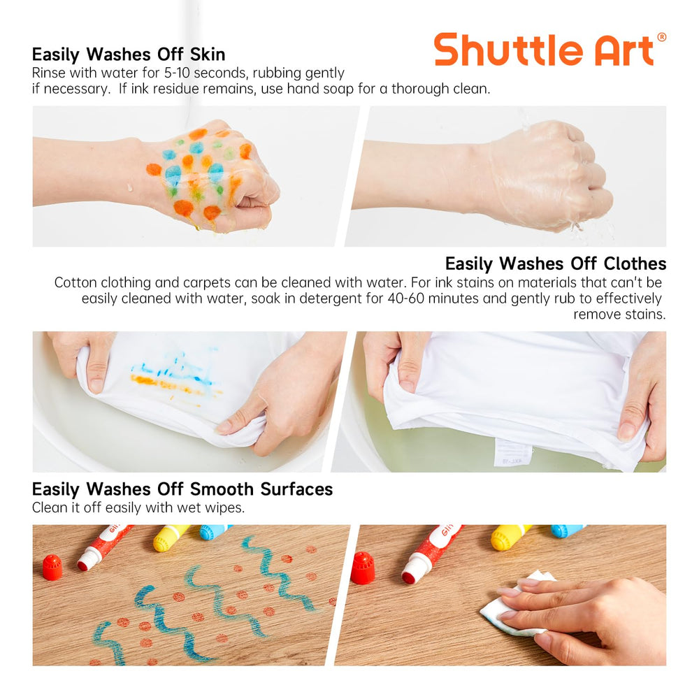 Lightweight markers designed for small fingers and comfortable grip.