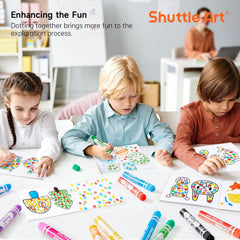 Shuttle Art kids art supplies encourage gentle color blending