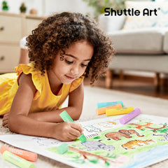Bright pastel hues from Shuttle Art sticks spark creative activities