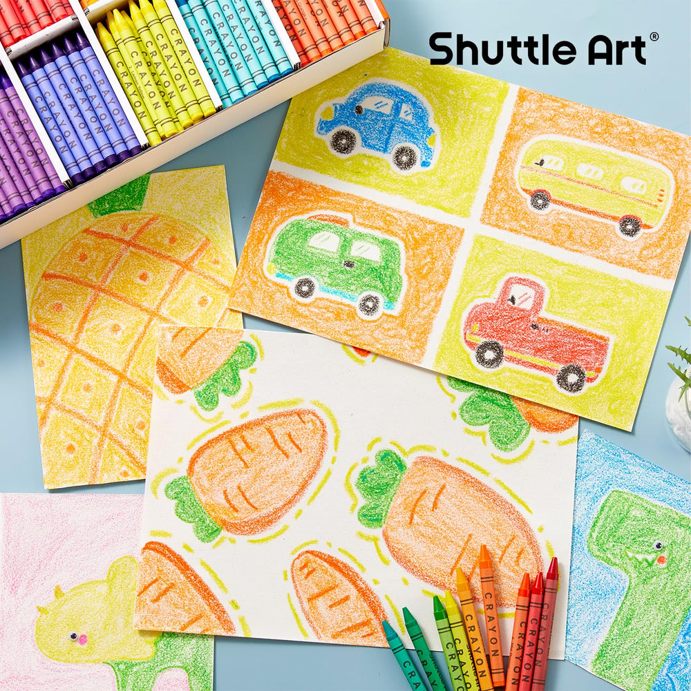 Shuttle Art vibrant colors glide smoothly for expressive shading and blending.