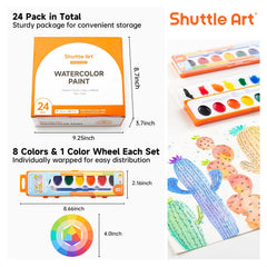 Shuttle Art washable paints for easy clean-up