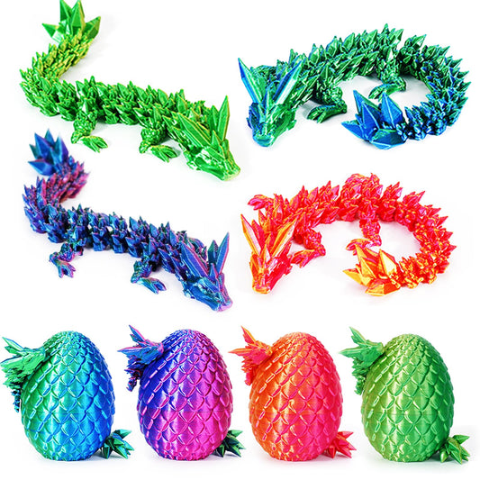 SHUWND dragon eggs set in vibrant colors for shelf display and collection