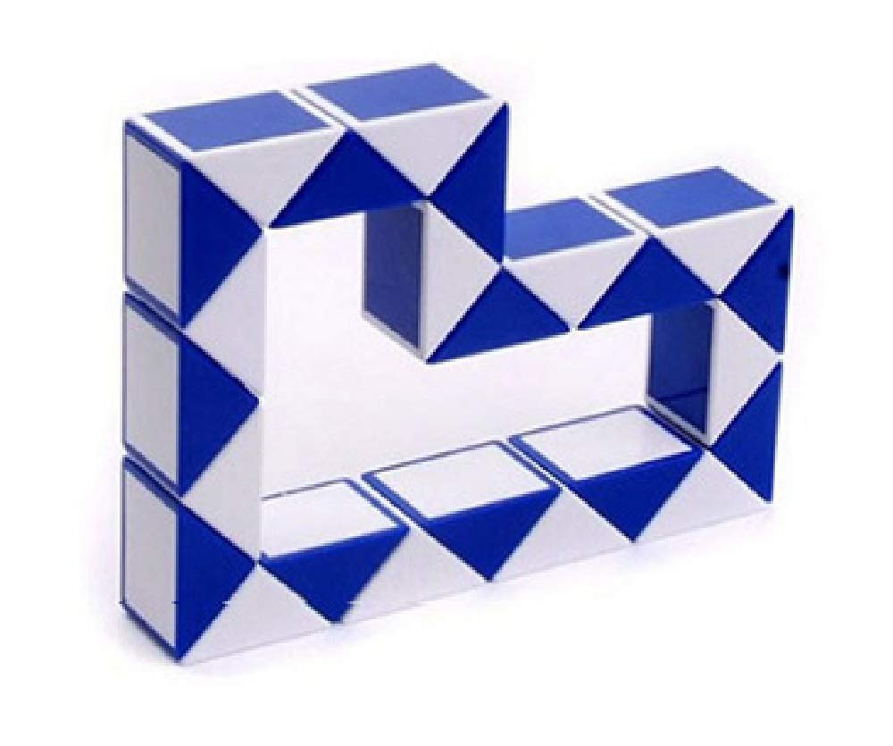 SHUYUE Snake Magic Speed Cube blue and white close-up texture and grip