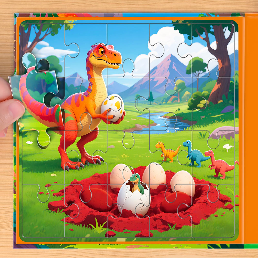 SHXYKZ 20-piece dinosaur puzzles baseplates—supports early learning and fine motor skills.