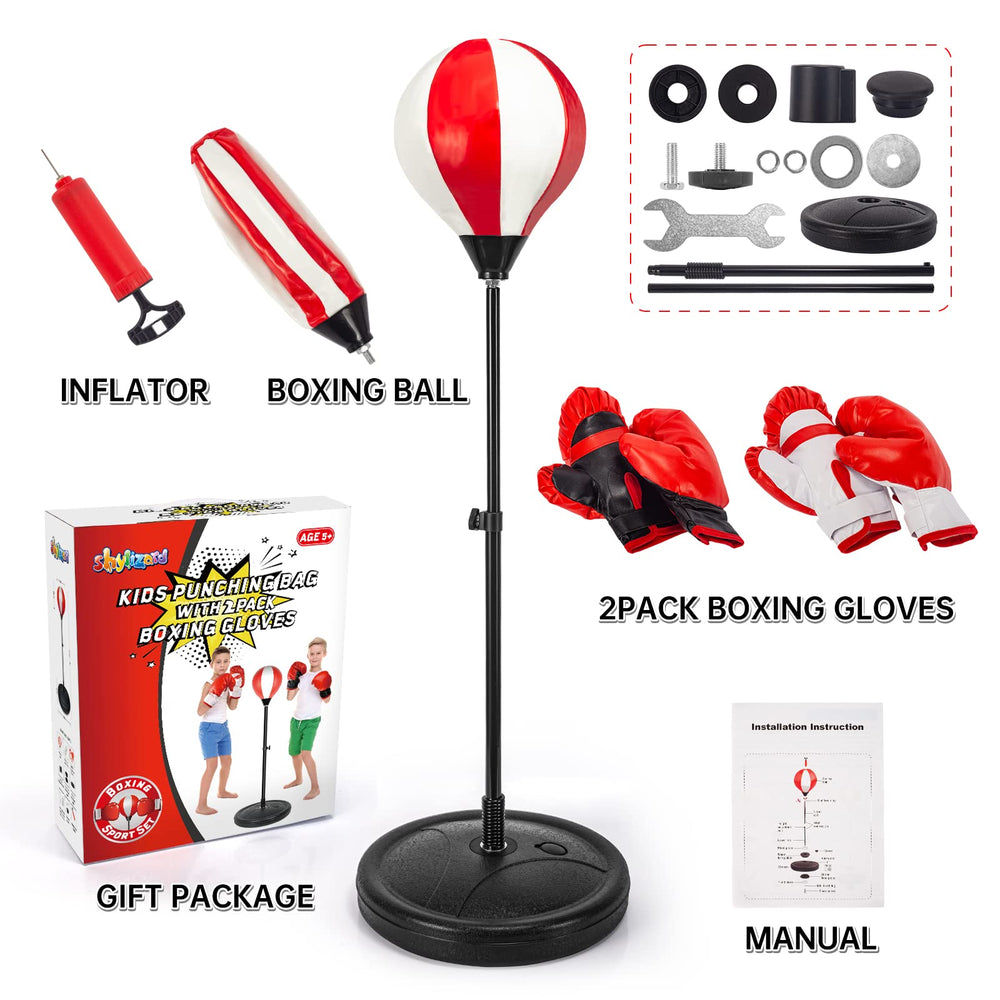 ShyLizard boxing gloves two-pack sized for kids for comfortable wear.