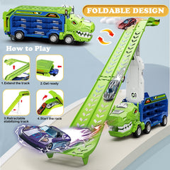 ShyLizard Dinosaur Carrier Truck portable design for indoor outdoor fun