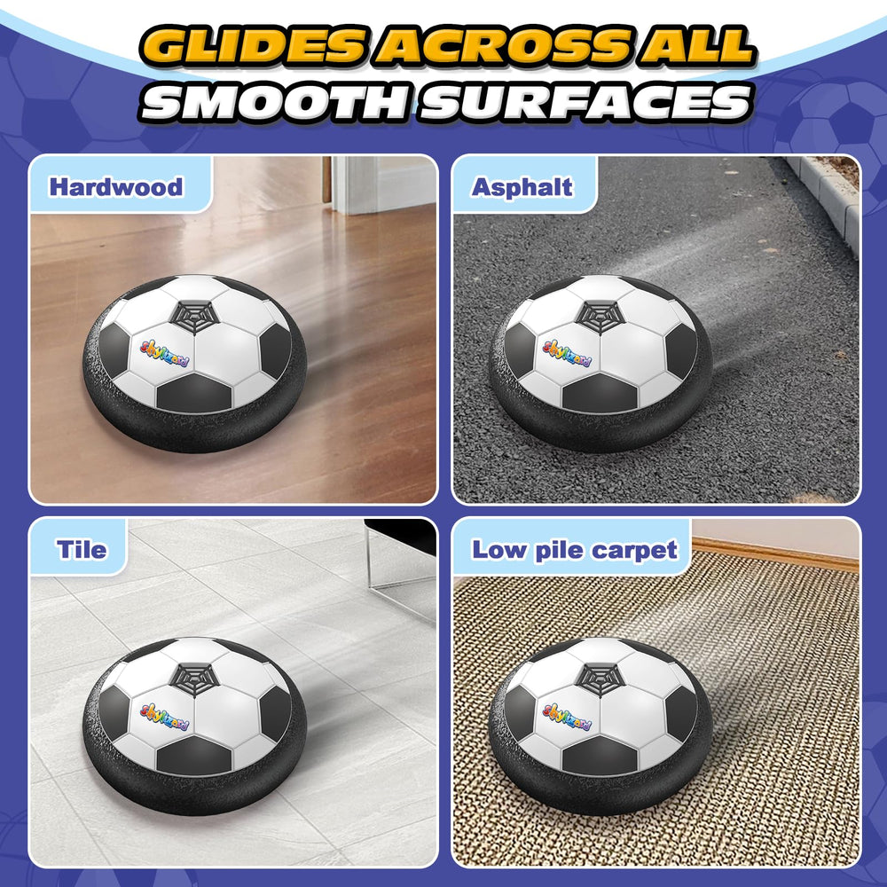 ShyLizard hover ball runs on four AA batteries for quick setup (batteries not included).