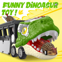 ShyLizard mini dinosaur cars collection pairs with the truck for varied storytelling.