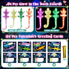 ShyLizard rainforest card design complements glow lizards for themed valentines.