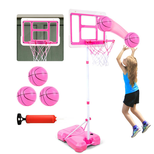 ShyLizard kids basketball hoop backboard ready for play outdoors or indoors