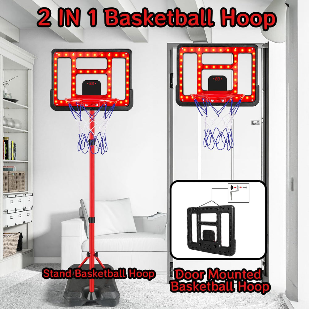 ShyLizard hoop with durable rim and net supports safe, repeated shots.
