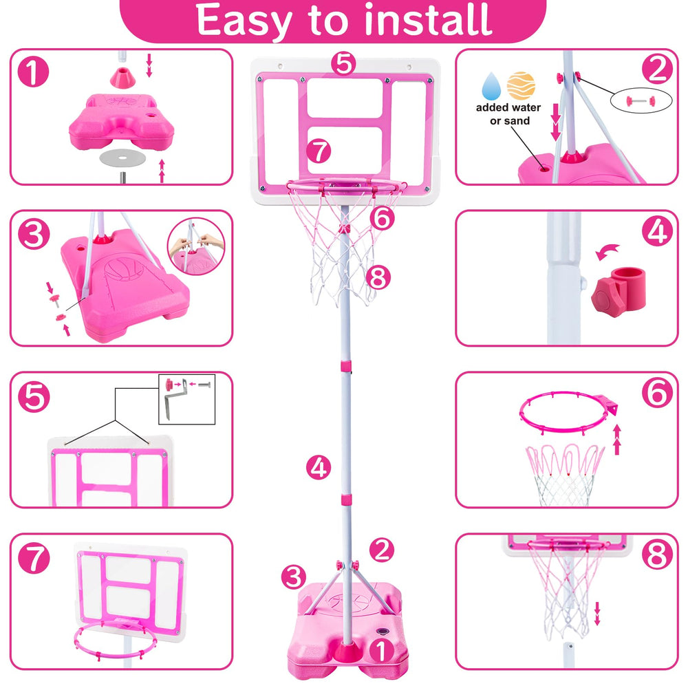 ShyLizard adjustable-height hoop grows with your child for years of use