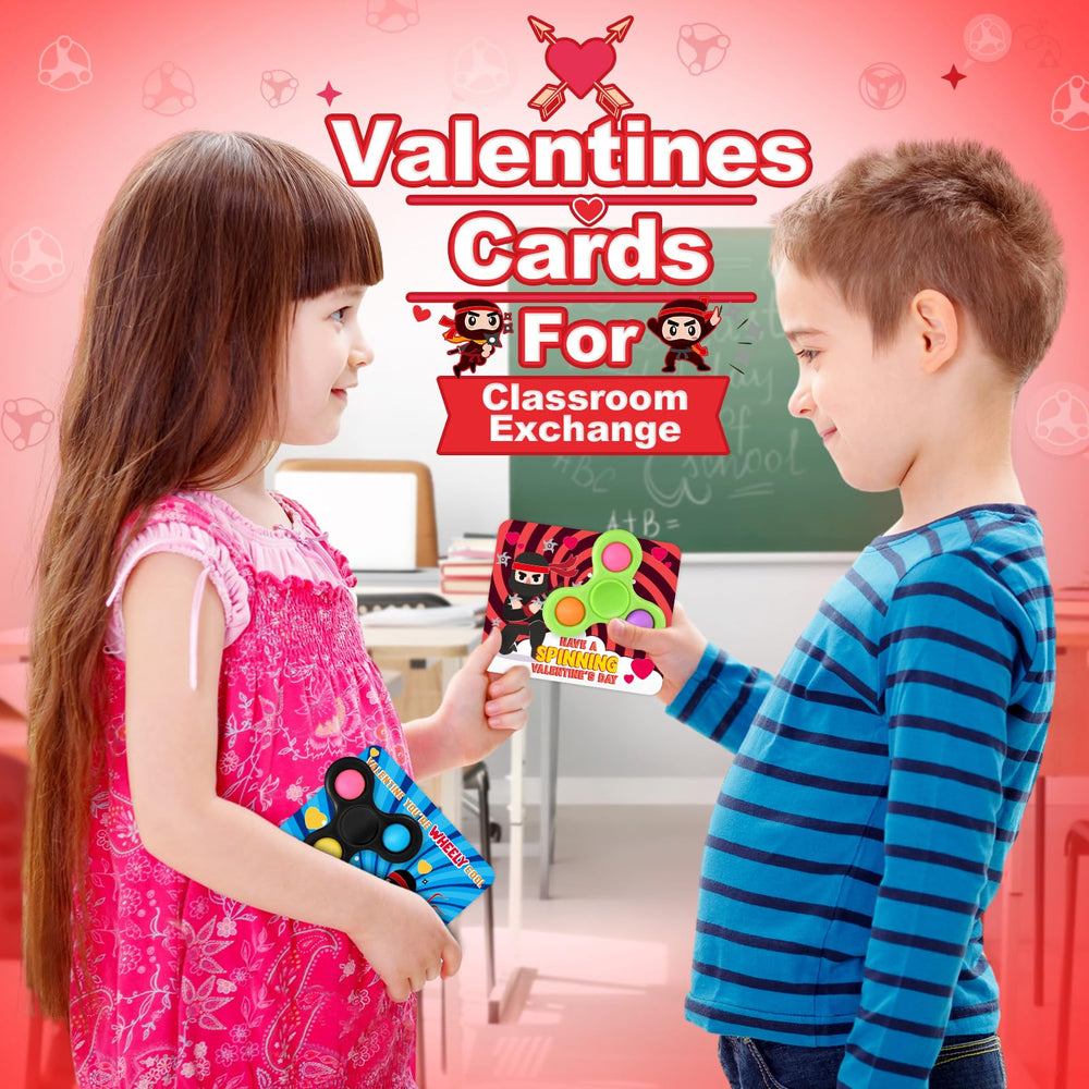 ShyLizard non-toxic materials for valentines spinners and cards.