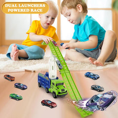 ShyLizard storage compartment fits sixteen cars for organization.