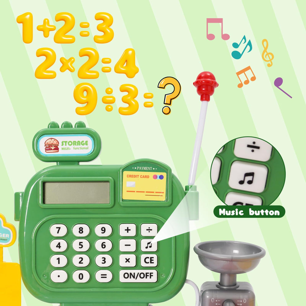 Siairo toy cash register dessert-set sparks imaginative shop adventures