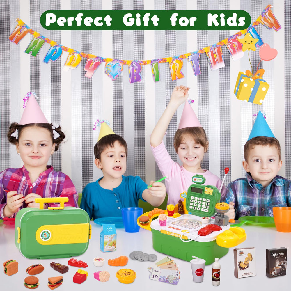 Siairo toy cash register drinks and boxes promote sorting and pretend purchases