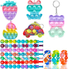 Sibucor pop fidget toys variety shown for tactile play and stress relief.