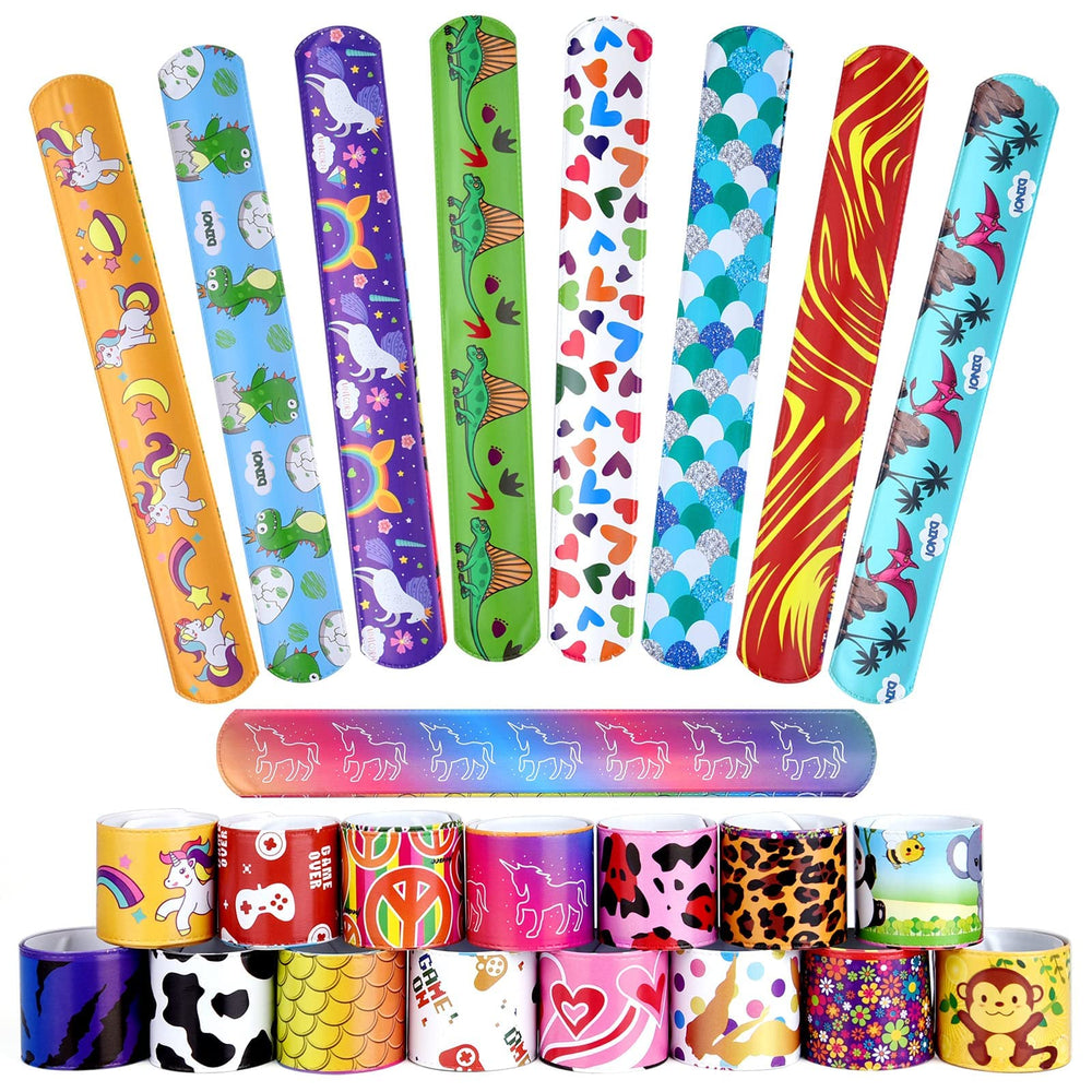 Sibucor slap bracelets add colorful wearable fun for parties.