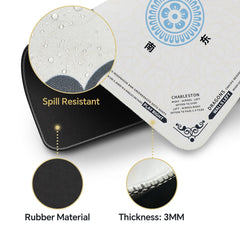 SiDreea Mahjong Mat anti-slip backing keeps the mat steady during intense games