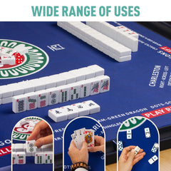 SiDreea Mahjong Mat waterproof surface protects the mat from moisture.
