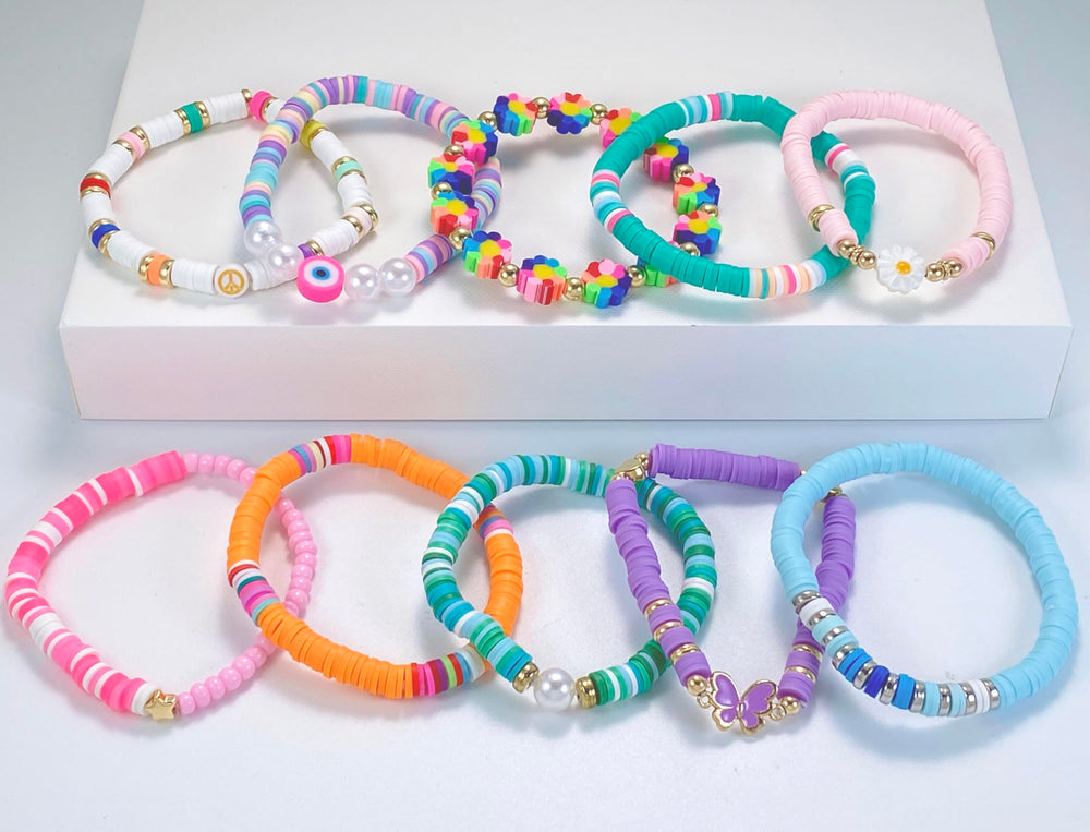 SIELEVIN handmade ceramic beads provide durable, color-rich bracelets for active kids