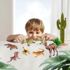 Sienon cactus diorama with animals offers hands-on decor and learning.