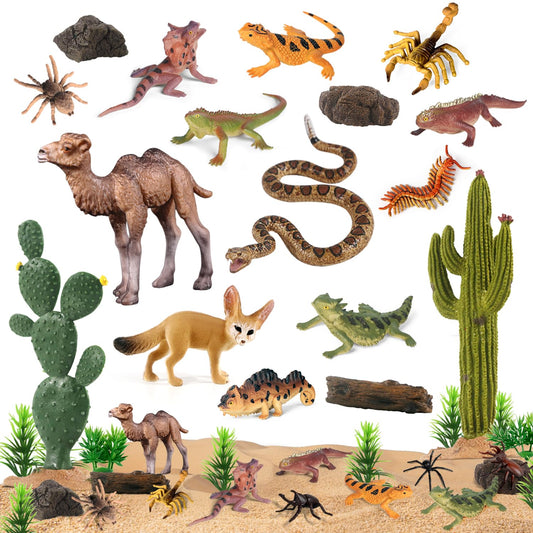 Sienon desert animal figures camel for classroom dioramas and cake toppers.