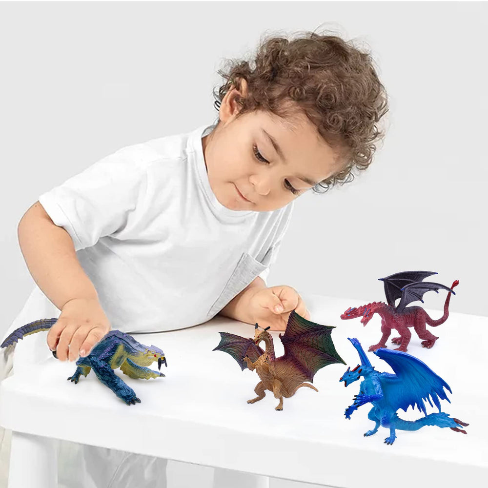 SIENON dragon-themed party decor figure set for fantasy birthdays